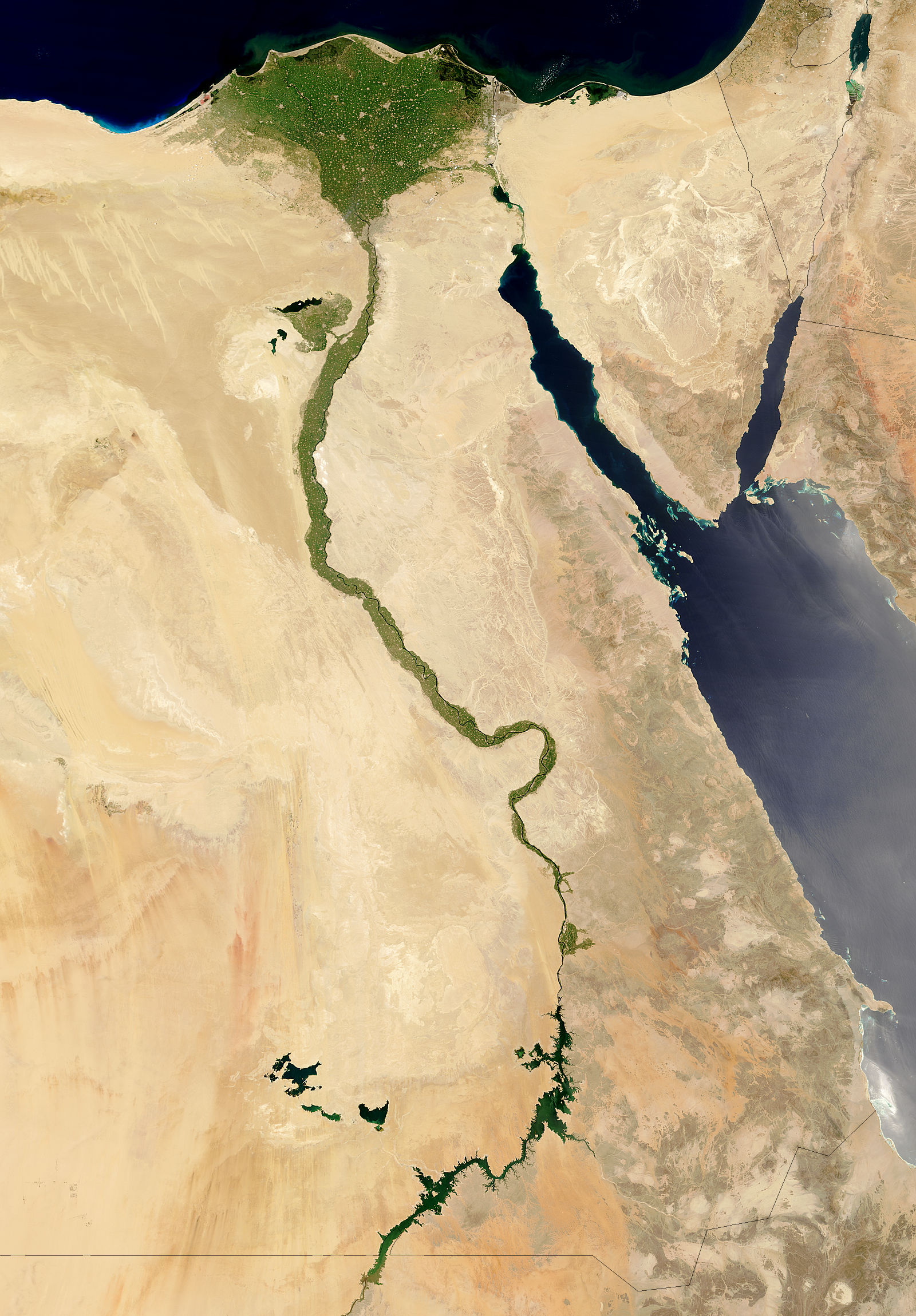 The Nile river valley and Egypt