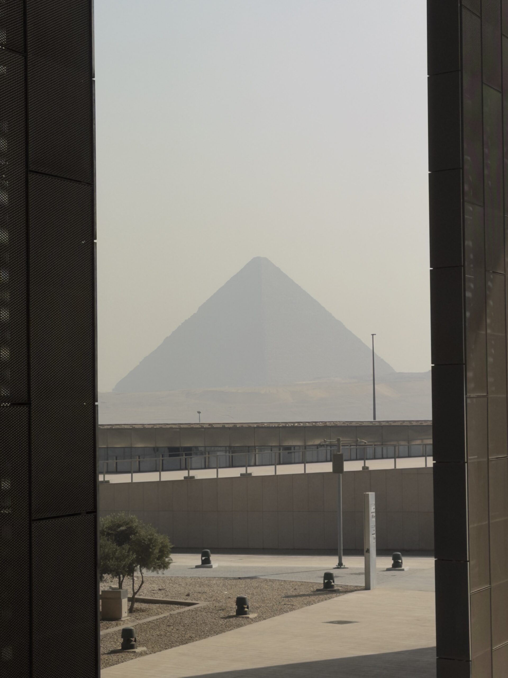 The Great Pyramid from the Grand Egyptian Museum